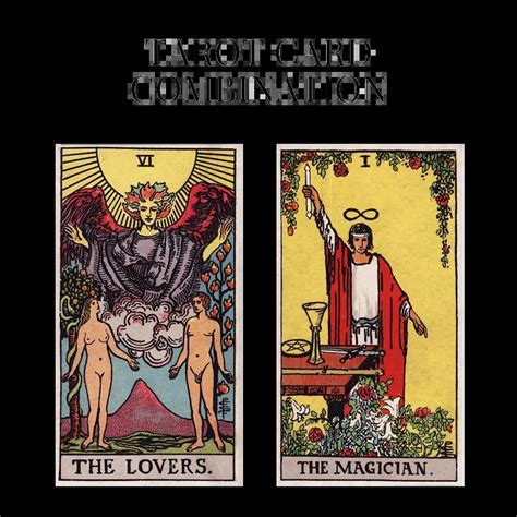 The couple stands in a beautiful, fertile landscape, reminiscent of the Garden of Eden. . The lovers tarot combination